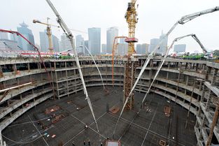 上海建工圓滿完成上海國際金融中心大底板砼澆搗，標志核心工程施工進入新階段